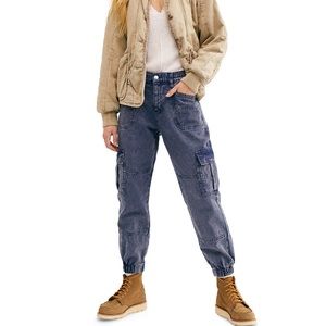 Free People Blue Platoon Pants Jogger